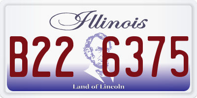 IL license plate B226375