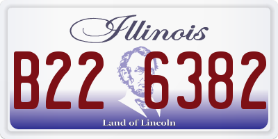 IL license plate B226382