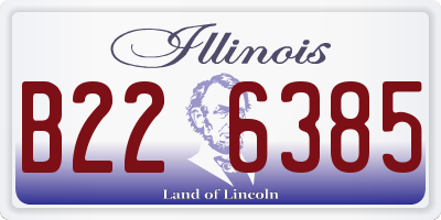 IL license plate B226385