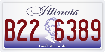 IL license plate B226389