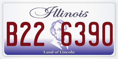 IL license plate B226390