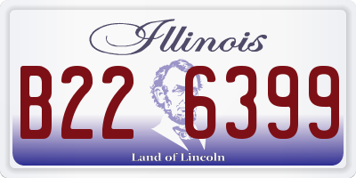 IL license plate B226399