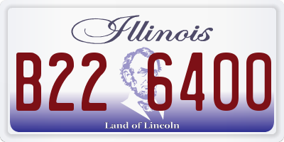 IL license plate B226400