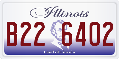 IL license plate B226402