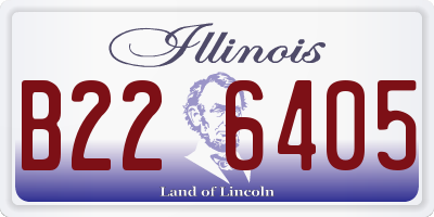 IL license plate B226405