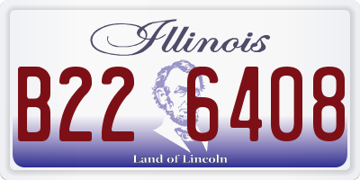 IL license plate B226408