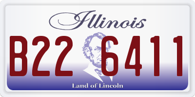 IL license plate B226411