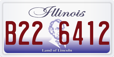 IL license plate B226412