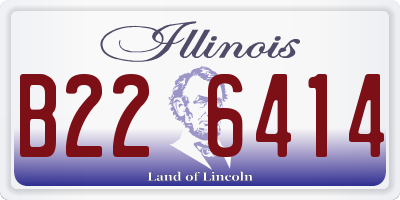 IL license plate B226414