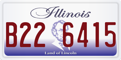 IL license plate B226415