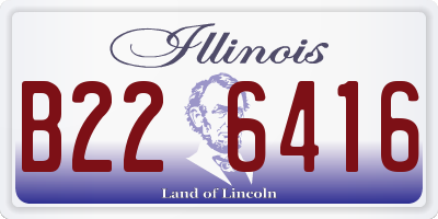 IL license plate B226416