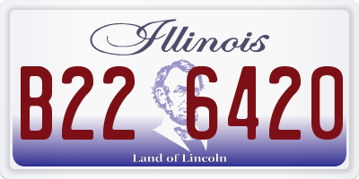 IL license plate B226420