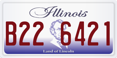 IL license plate B226421
