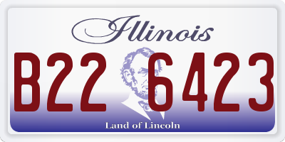 IL license plate B226423
