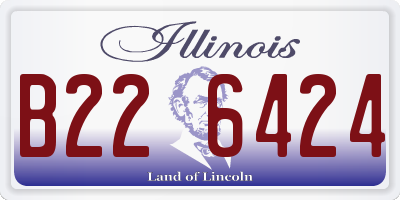 IL license plate B226424