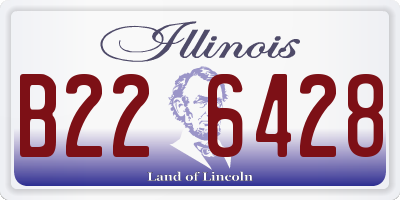 IL license plate B226428