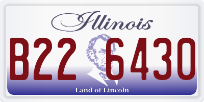 IL license plate B226430