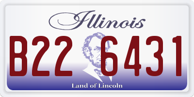 IL license plate B226431