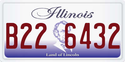 IL license plate B226432