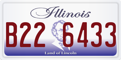 IL license plate B226433