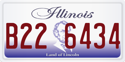 IL license plate B226434