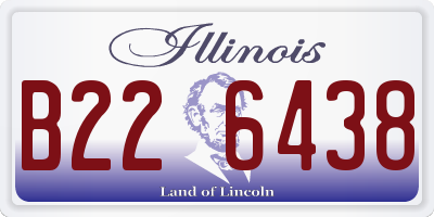 IL license plate B226438
