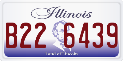 IL license plate B226439