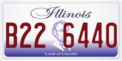 IL license plate B226440