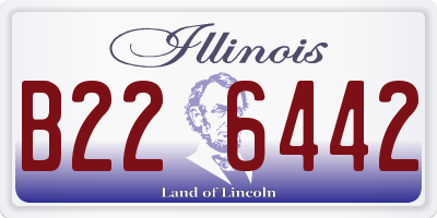 IL license plate B226442