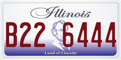 IL license plate B226444