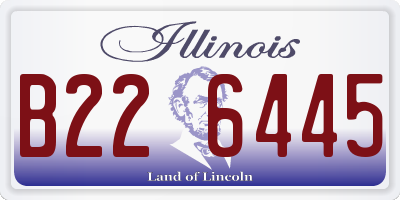 IL license plate B226445