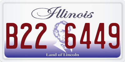 IL license plate B226449