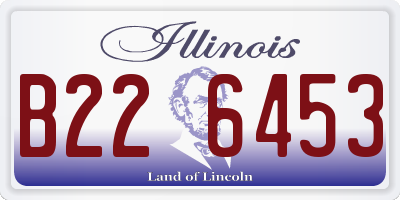 IL license plate B226453