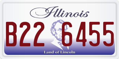 IL license plate B226455