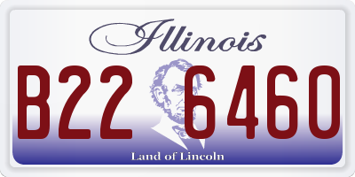 IL license plate B226460