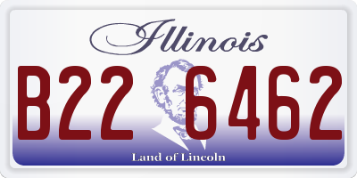 IL license plate B226462