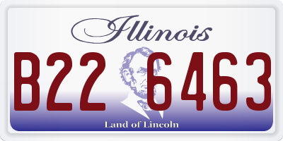 IL license plate B226463