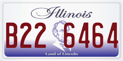 IL license plate B226464
