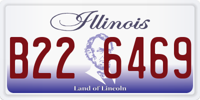 IL license plate B226469