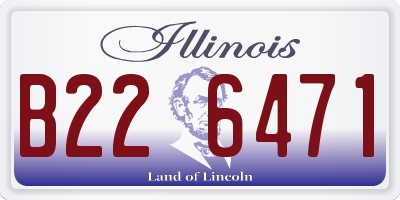 IL license plate B226471