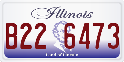 IL license plate B226473