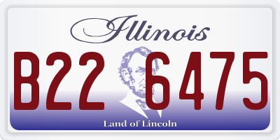 IL license plate B226475