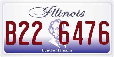 IL license plate B226476