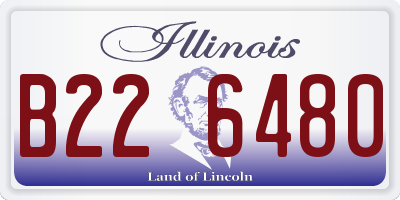 IL license plate B226480