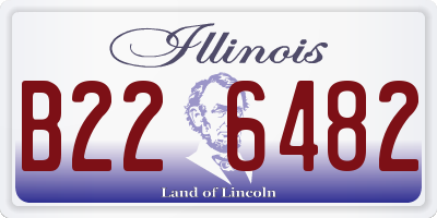 IL license plate B226482