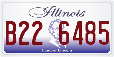 IL license plate B226485