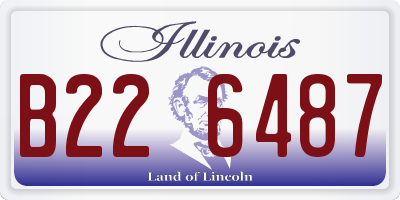 IL license plate B226487
