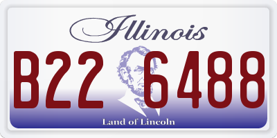 IL license plate B226488