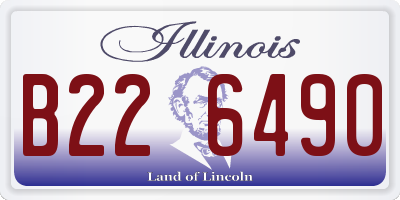 IL license plate B226490