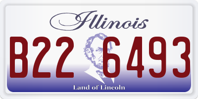 IL license plate B226493